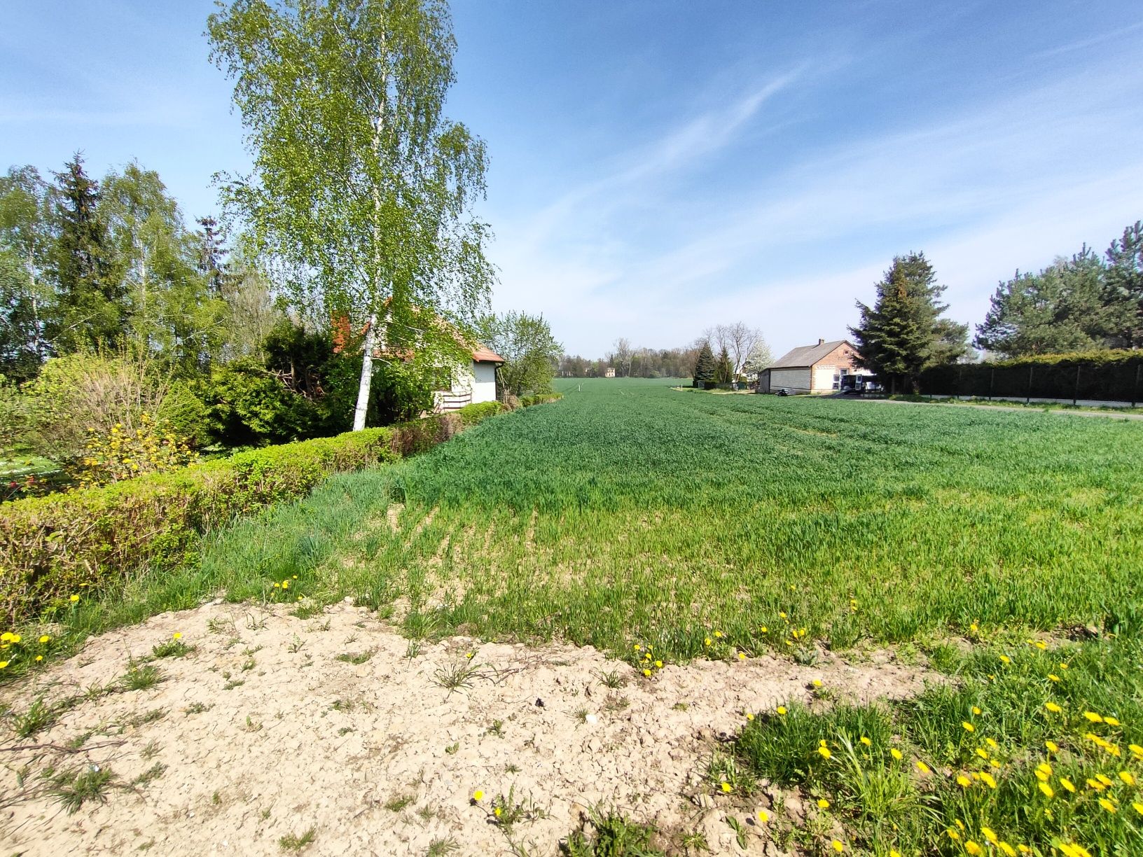 Sprzedam działkę zagrodową z  prawem do rozbudowy