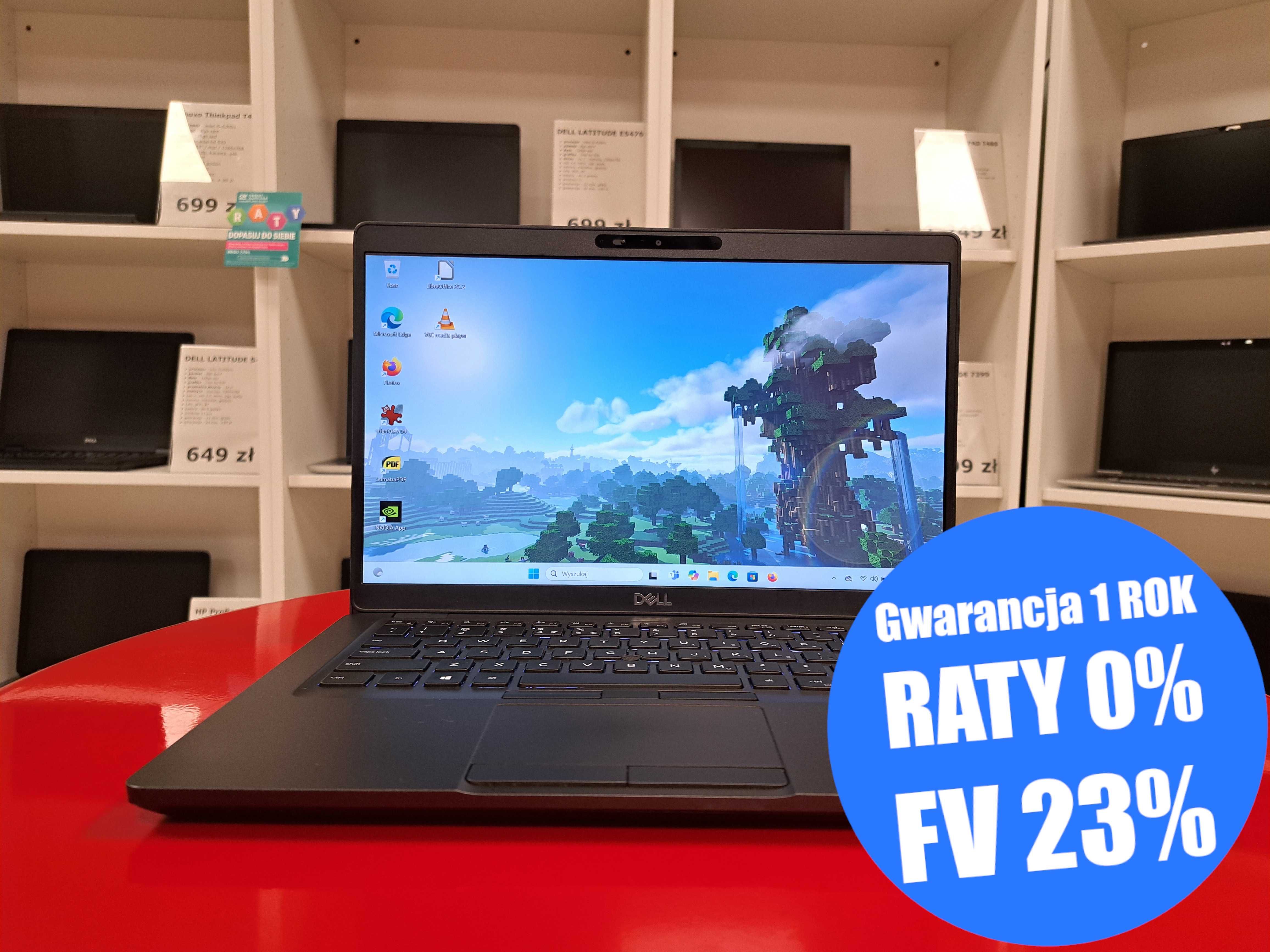 Laptop 14" Dell Latitude 5401 i5-9400H 32GB 256SSD Dotyk Nvidia Win11
