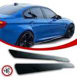 BMW F30 M3 F80 F32 Boczne Dokładki Progów Spoilery Czarny Połysk