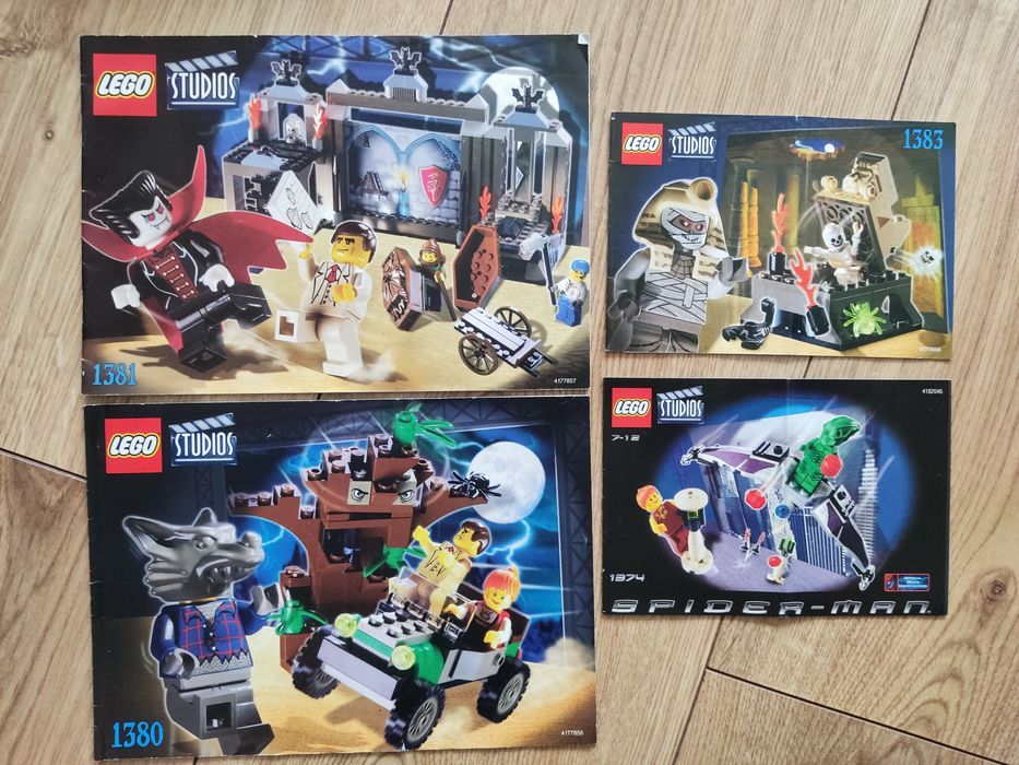 Instrukcje LEGO Studios 4 szt książeczki do klocków