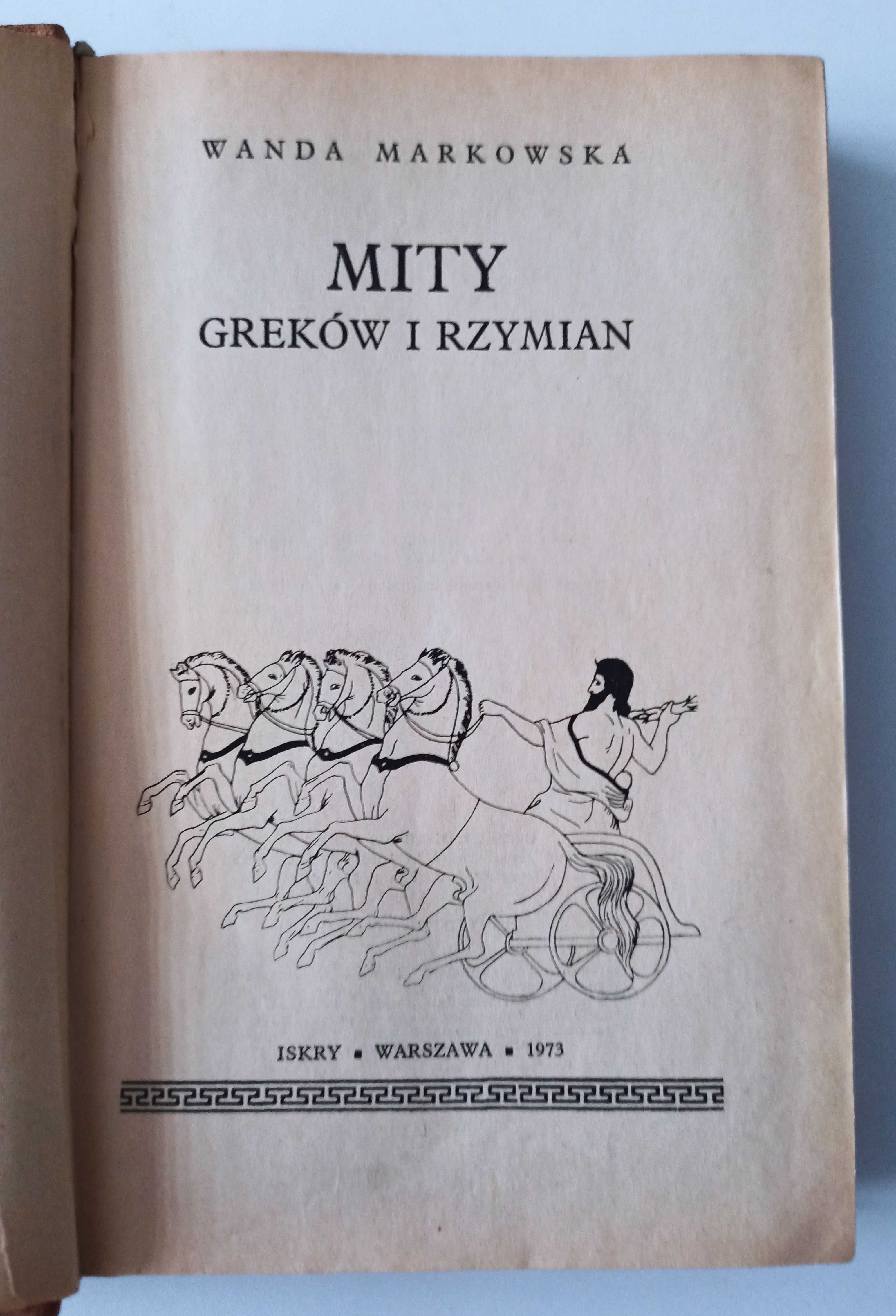 Mity Greków i Rzymian - Wanda Markowska mitologia