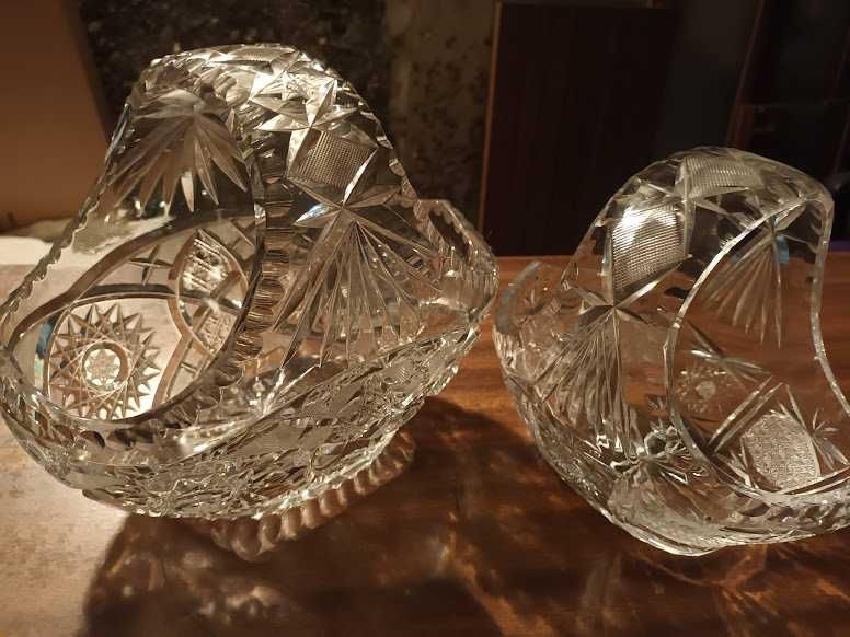 2 piękne kryształy. Koszyki. PRL