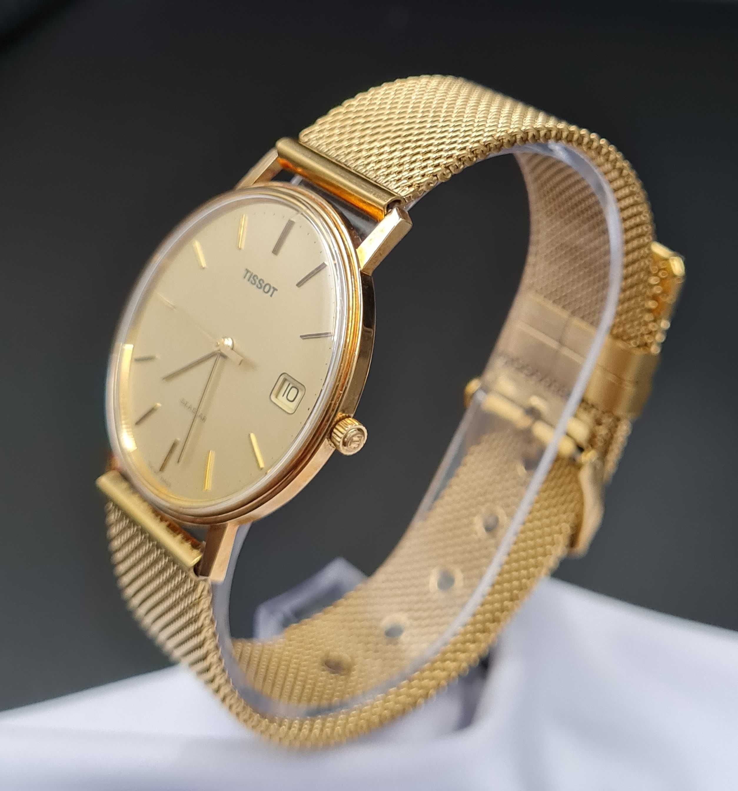 Klasyczny  złoty zegarek Tissot 14ct Golden Seastar !!! OKAZJA !!!