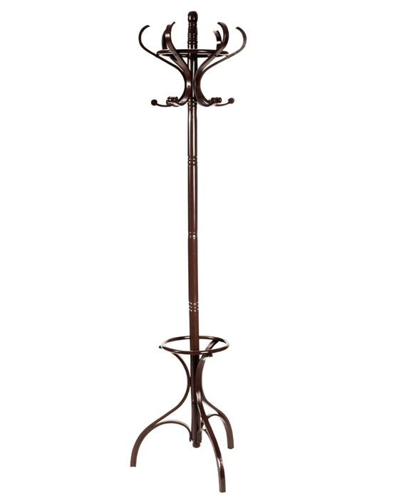 Drewniany obrotowy wieszak stojak na parasole 12 haczyków 182 cm