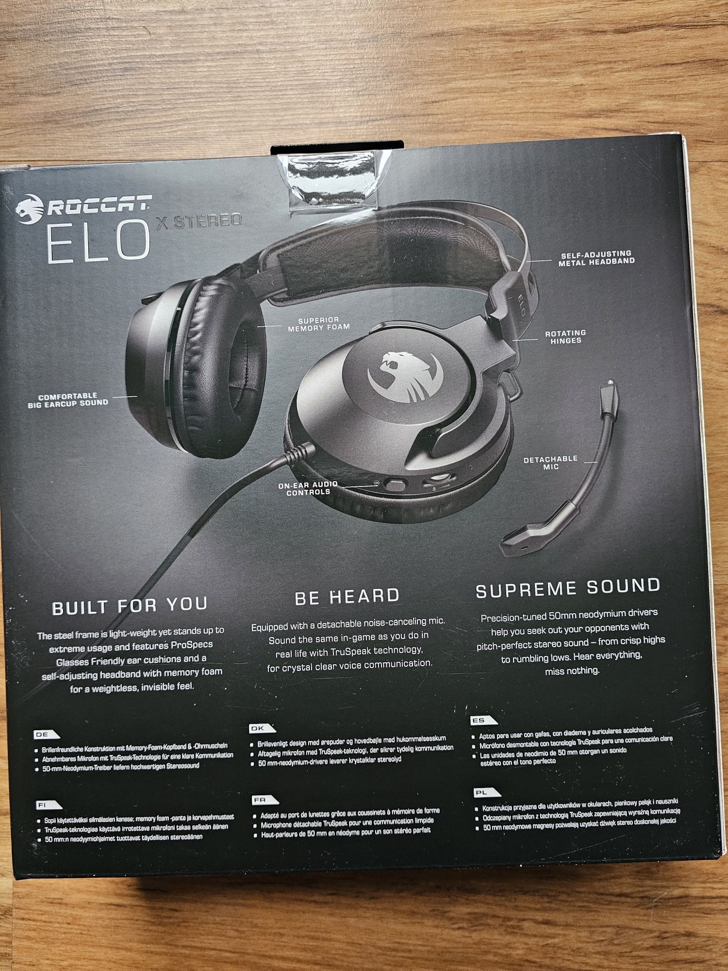 Słuchawki nauszne Roccat Elo X czarne
