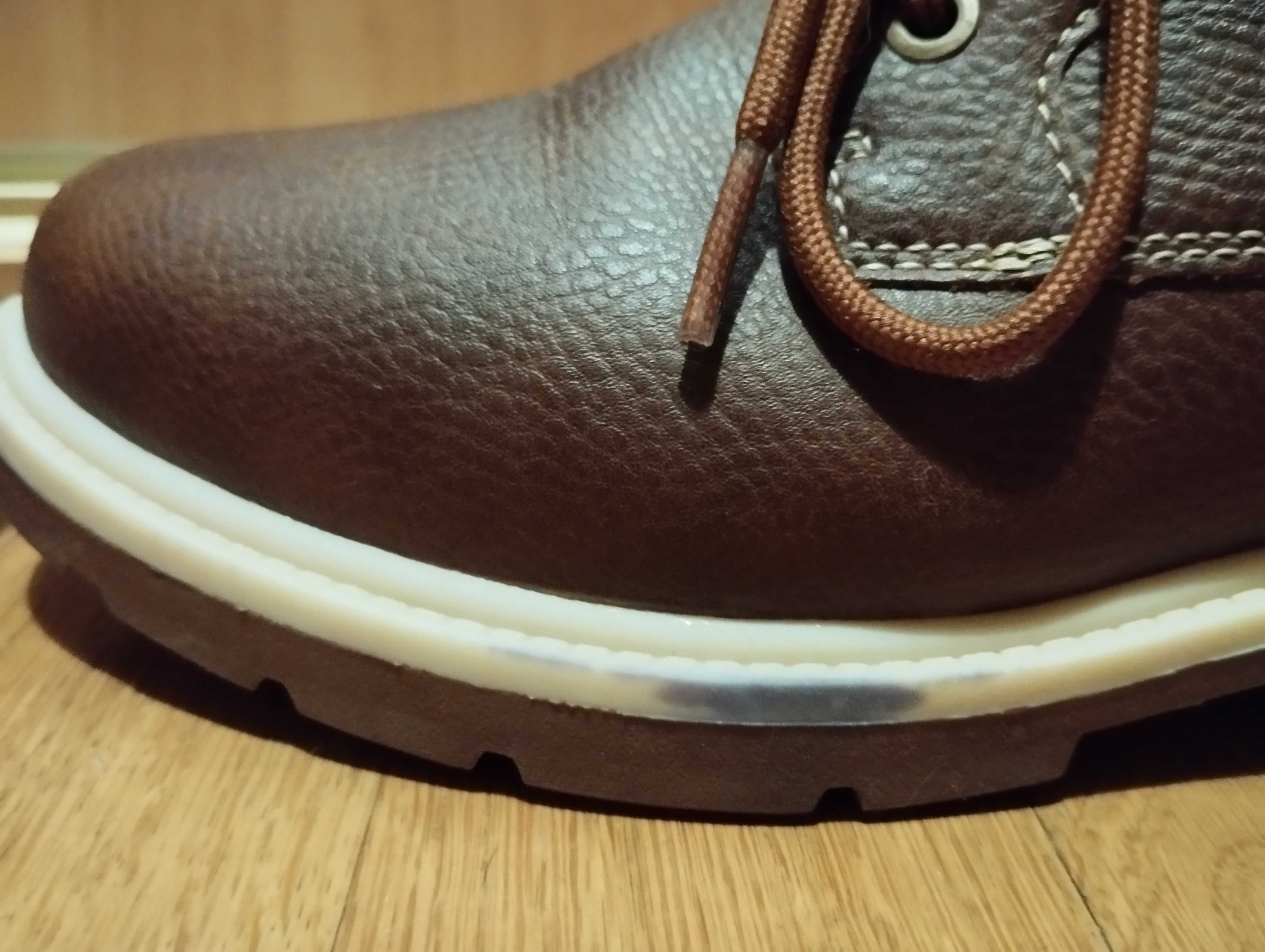 Brązowe buty zimowe/trapery/workery FILA z futerkiem rozmiar 40 - NOWE