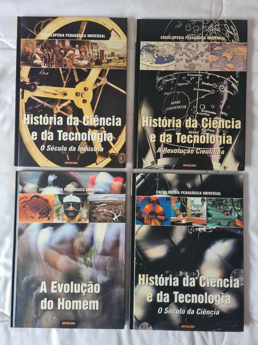 4 livros da coleção "História da Ciência e da Tecnologia"