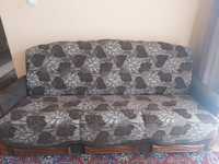Sofa rozkladana brazowa