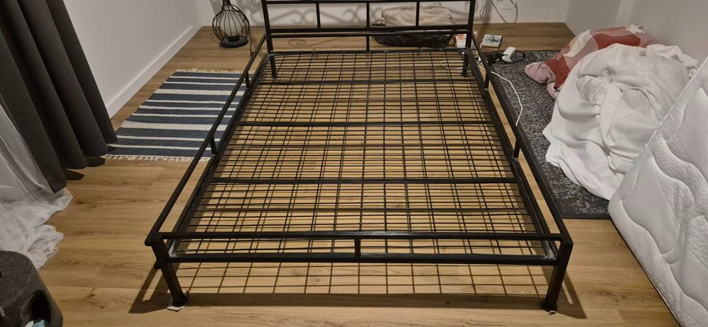Łóżko metalowe kute o wym. 140x200 cm