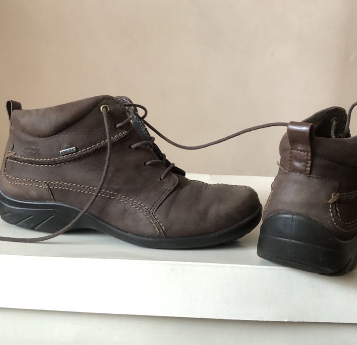 Ecco, r.36 gore-tex buty niskie skóra naturalna brązowy nubuk