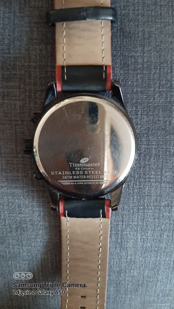 Męski zegarekTimemaster ZQTIM 19213 na pasku skórzanym
