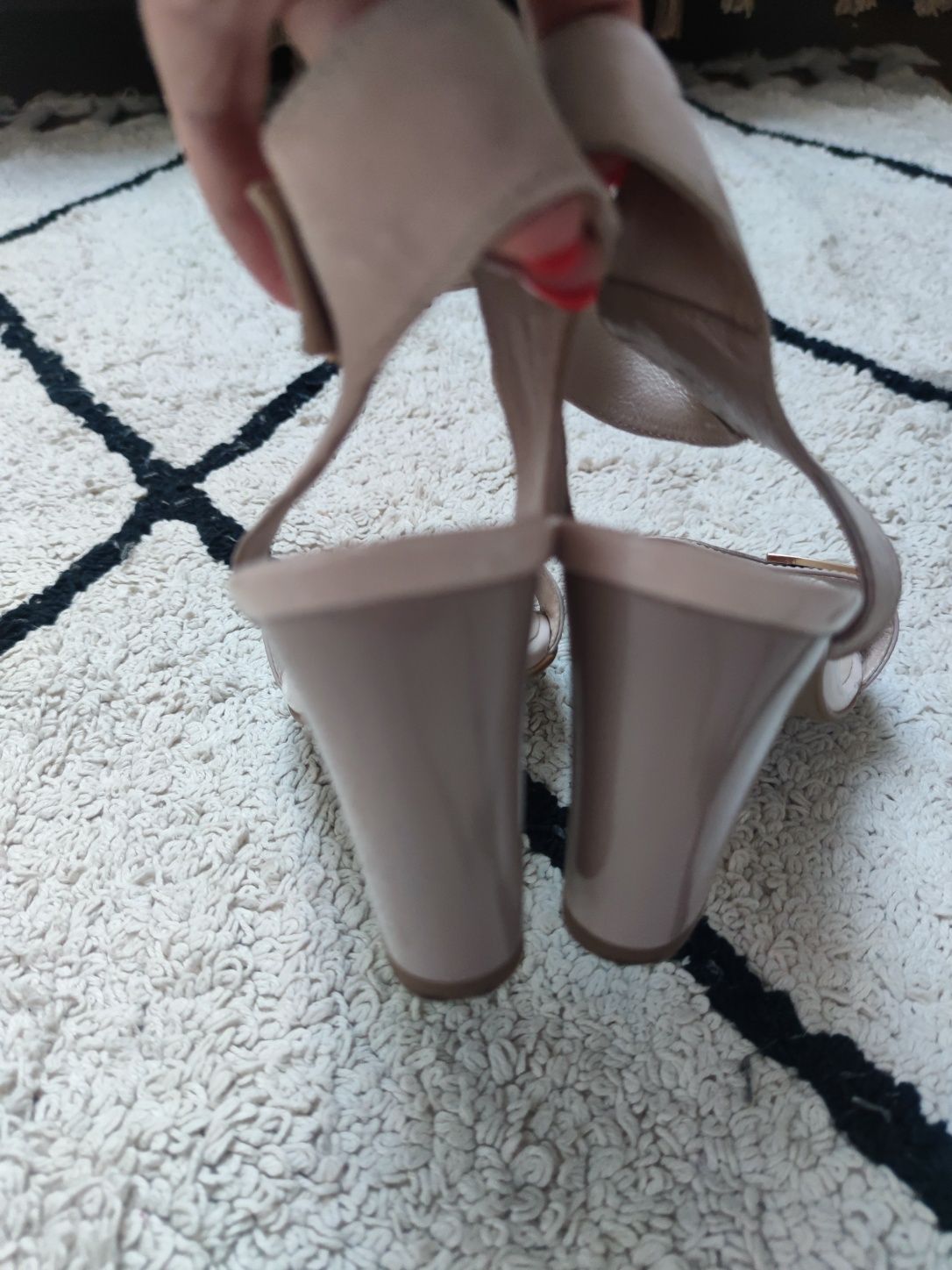 Sandały buty na obcasie lasocki 2608-01 Pink 1 rozmiar 39