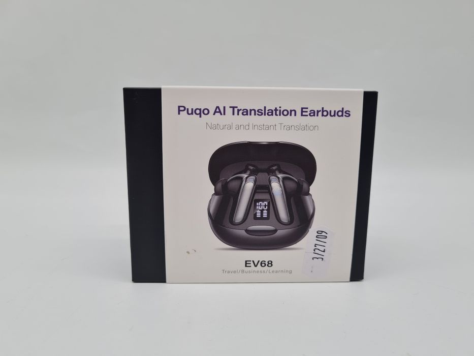 Puqo EV68 Słuchawki do tłumaczenia języków AI 3w1 164 języki BT 5,3