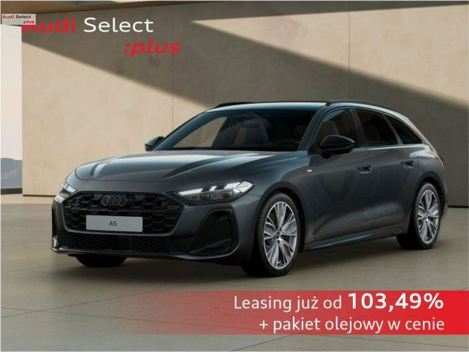 Audi A5 LEASINGod104%_MatrixLED_Kamera360_Alcantara_Panorama_S Line_Asystenci