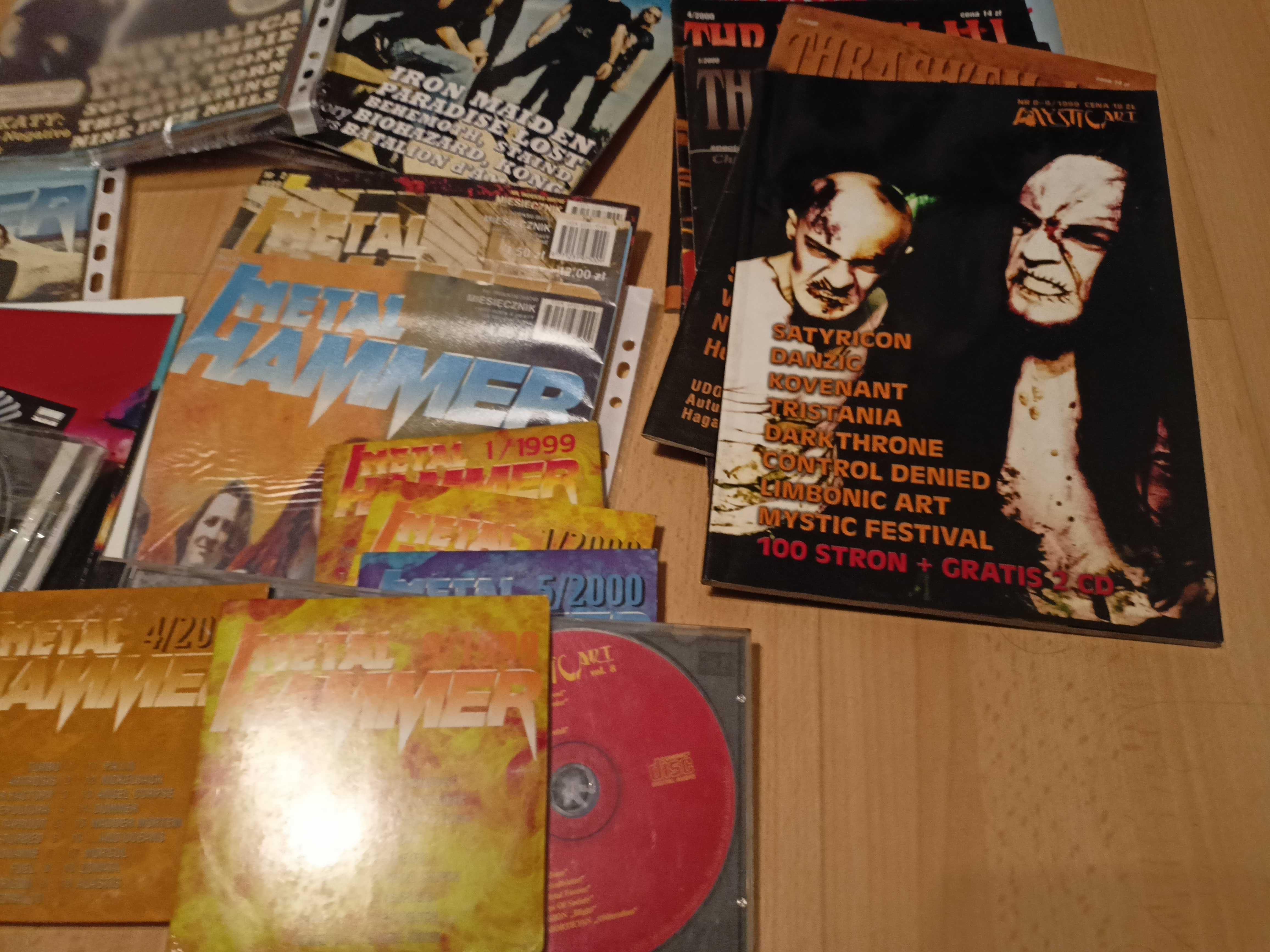 Metal Hammer od 1998 do 2001 + inne czasopisma (CD!)