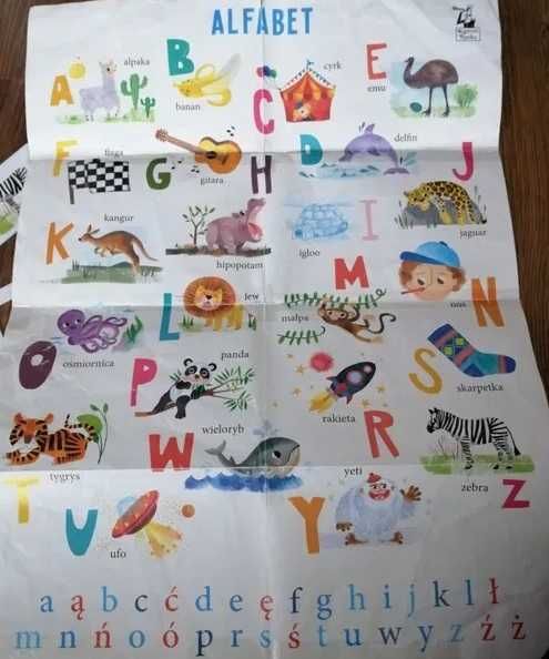 Gra planszowa edukacyjna Alfabet na 3 Sposoby kompletna wiek 3-7 lat