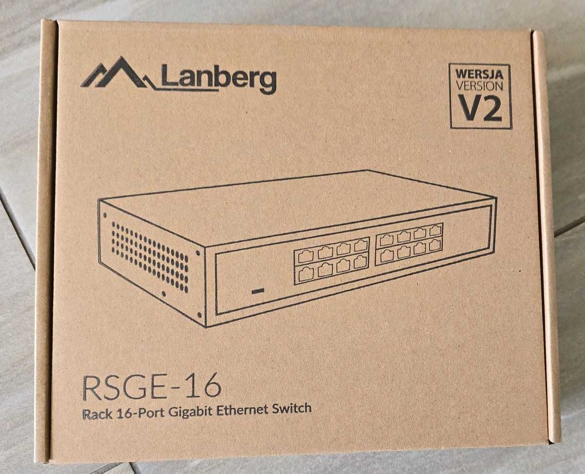 Lanberg Switch 16x1GB, 10 lub 19 cali