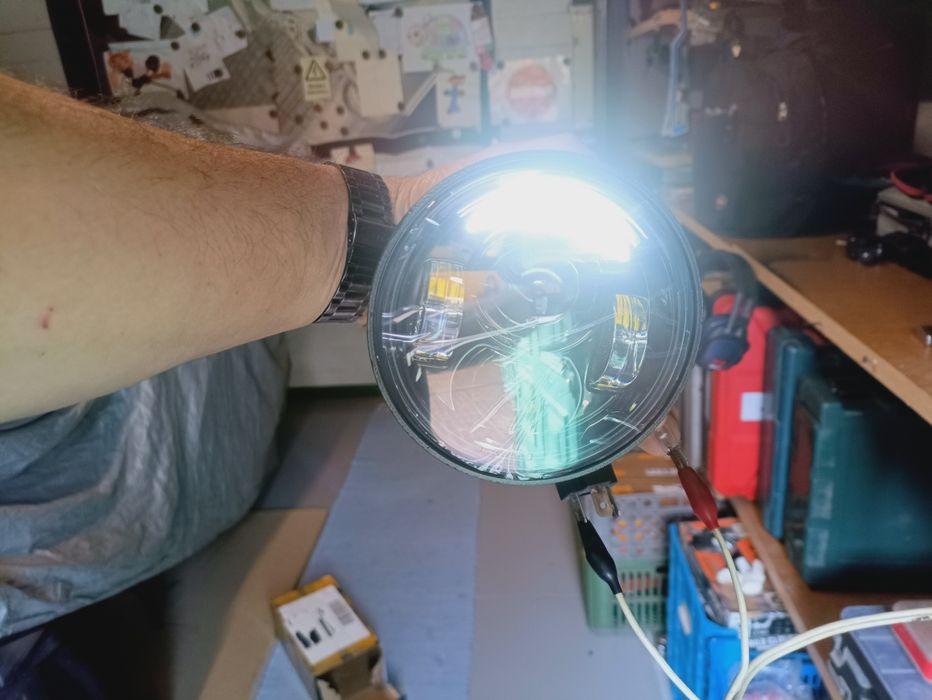 Faróis led redondos