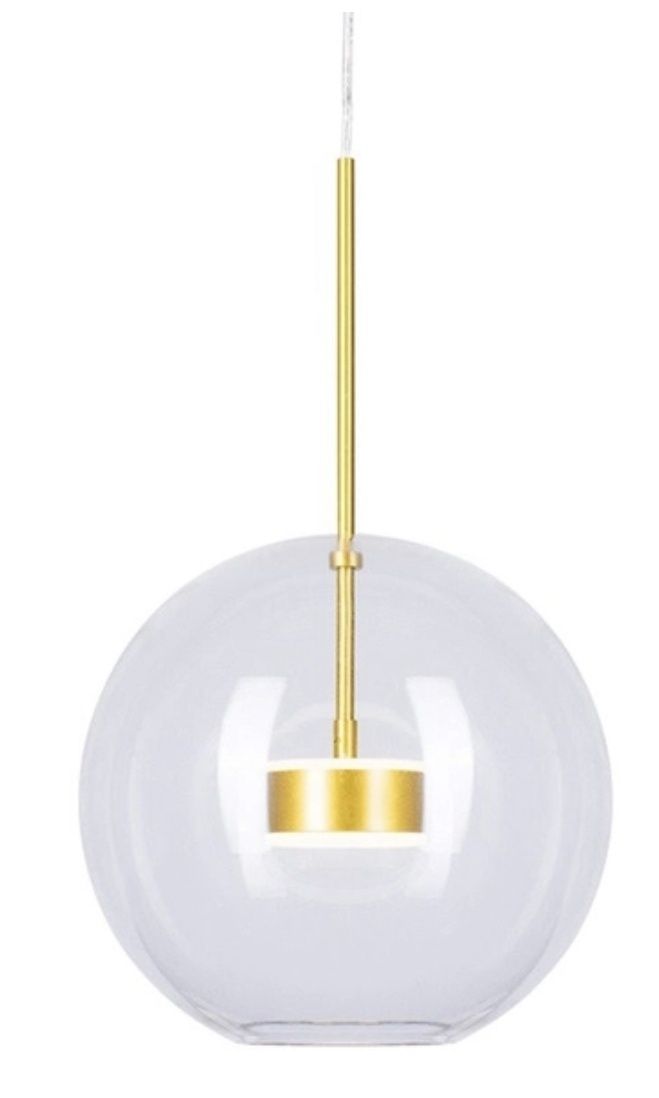 Wisząca lampa Bubbles ST-0801-1 GOLD Step LED 28W 3000K szklana kula z