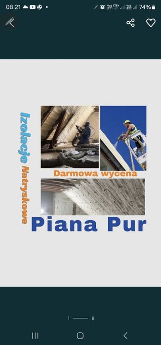 Izolacje natryskowe, ocieplenie pianą, ocieplenie dachu, DarmowaWycena