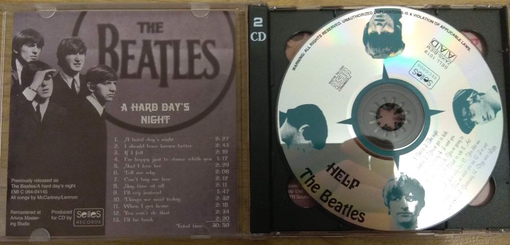 The Beatles "A Hard Day’s Night" + "Help!" 2CD - Stan Idealny