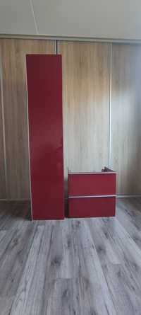 Meble łazienkowe IKEA GODMORGON czerwony połysk