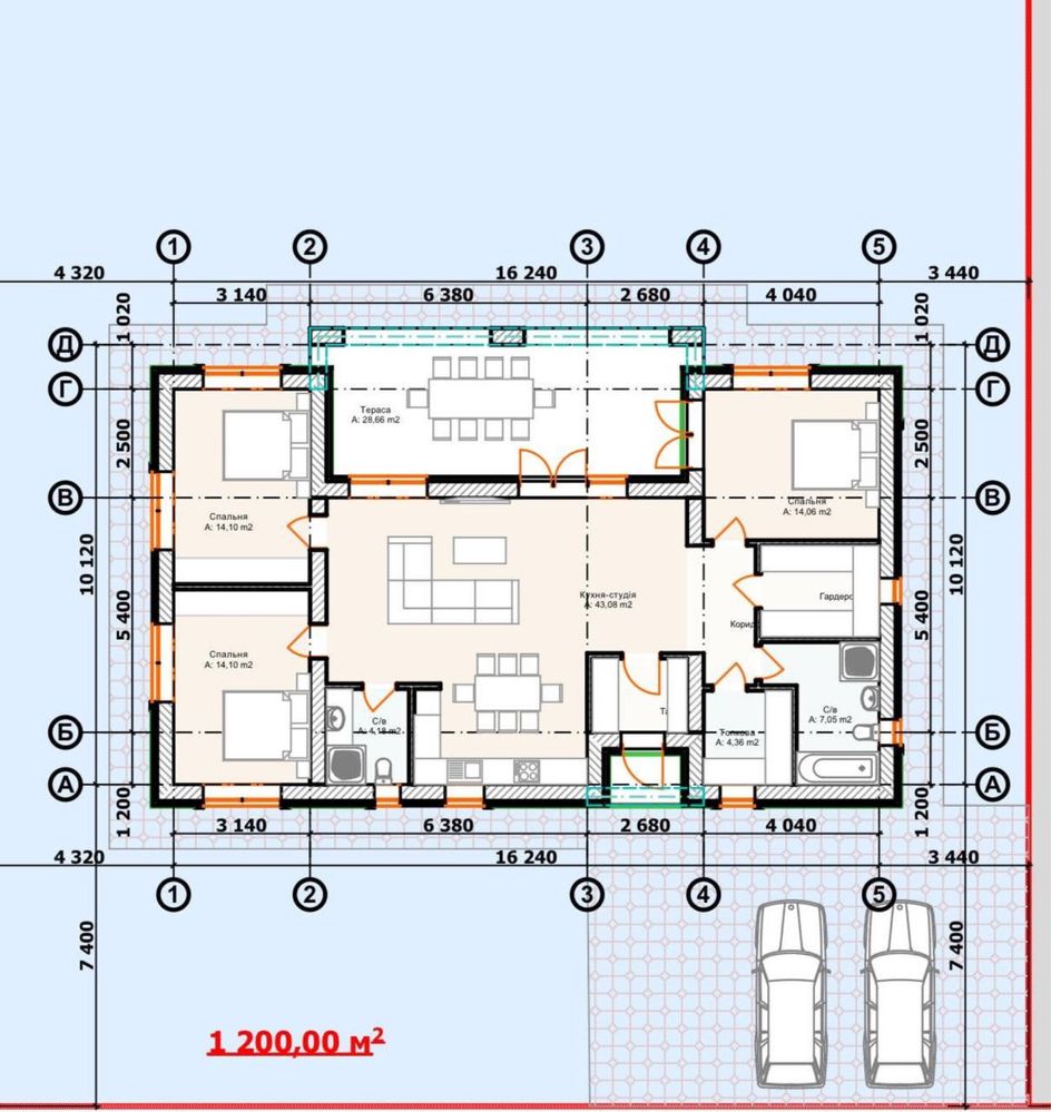 Одноповерховий будинок 120 м² у Дмитрівці | 6 соток | Тераса 29 м²