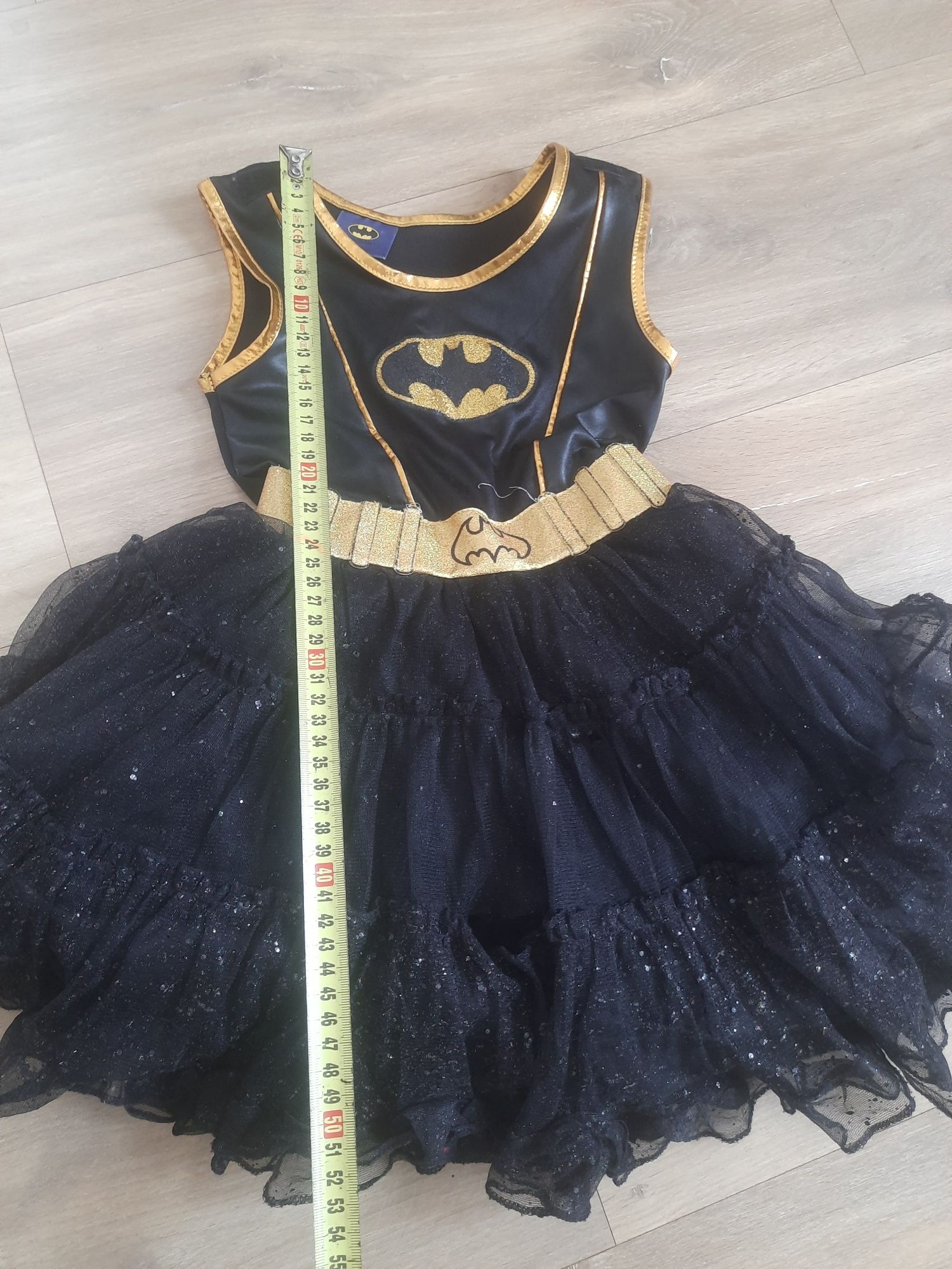 Batgril batwoman batman sukienka strój przebranie 5-6 lat 110-116