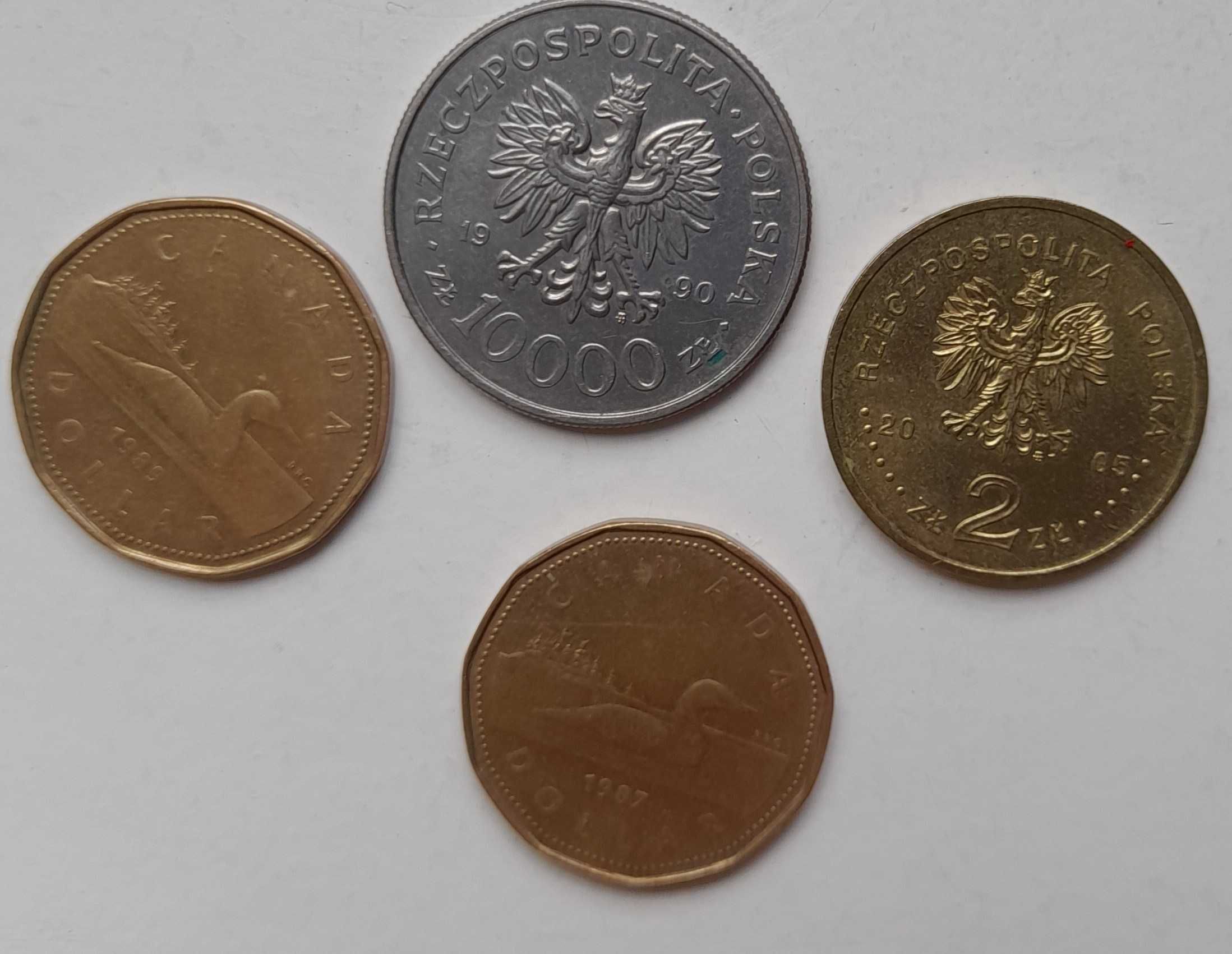 Monety: Papież, Solidarność, Dolar kanadyjski