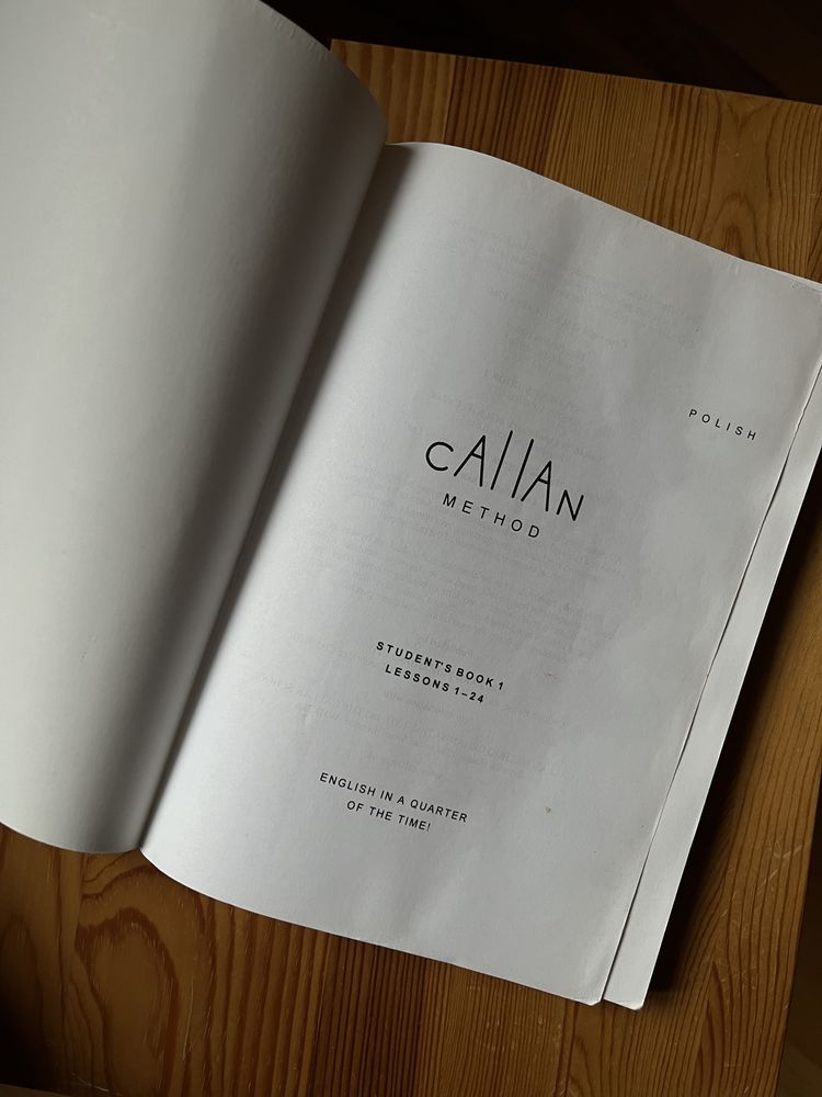 Ksiazka do angielskiego Callan Method Student’s Book 1