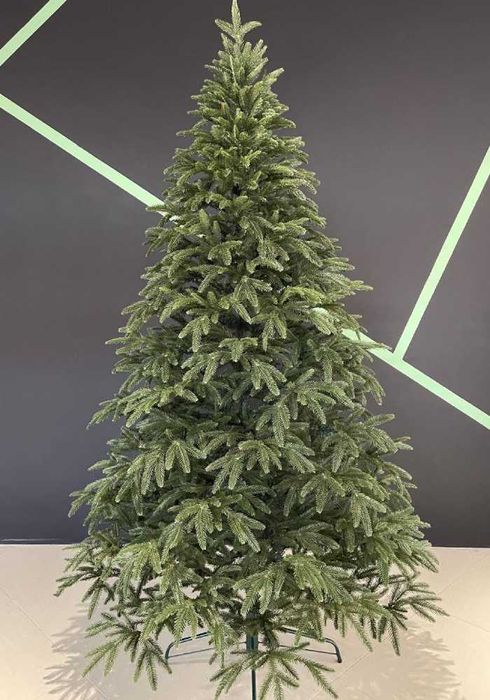 Ялинка лита Альпійська зелена та Альпійська засніжена з підставкою