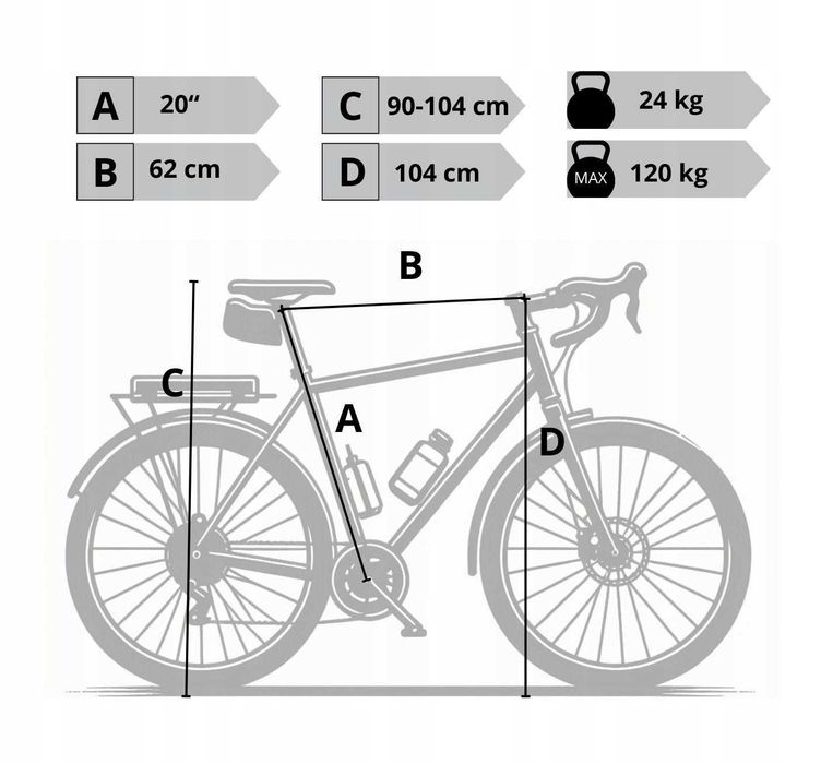 Rower Elektryczny Damski Męski Miejski 250W 28" 14 Ah ALU Amortyzacja
