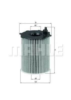 Фильтр масляный  Mahle OX 171/2 D