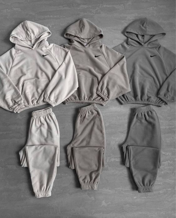 Жіночий костюм Nike утеплений Кофта/худі та штани НА ФЛІСІ 42-46 S-M-L