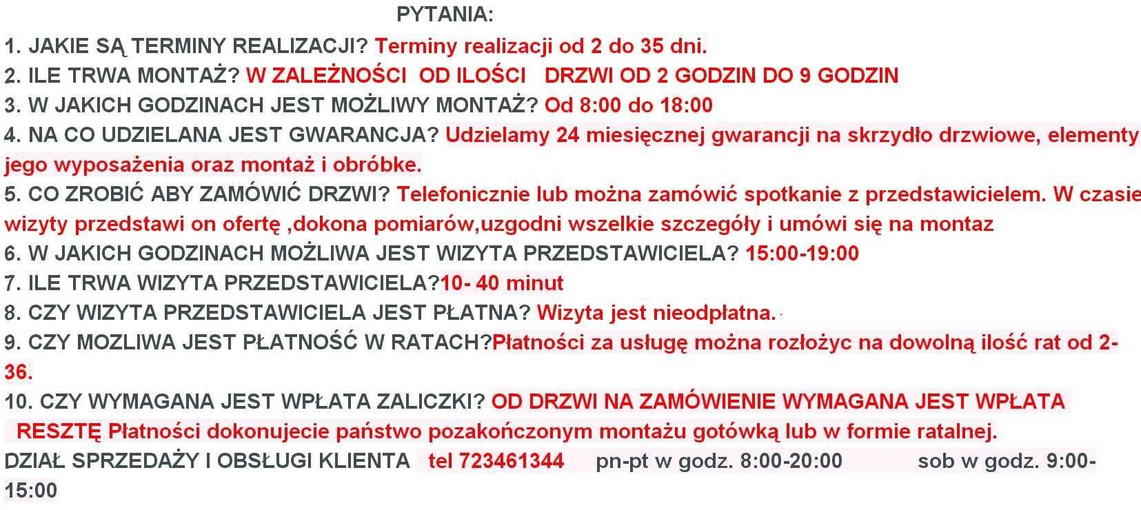 drzwi wewnętrzne pokojowe ramowe domów mieszkań nowoczesne wzory 380zł