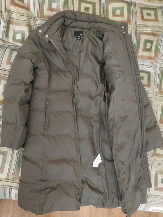 Куртка довга, пальто жіноче зима, осінь, демисезонне H&M, розмір 44-46