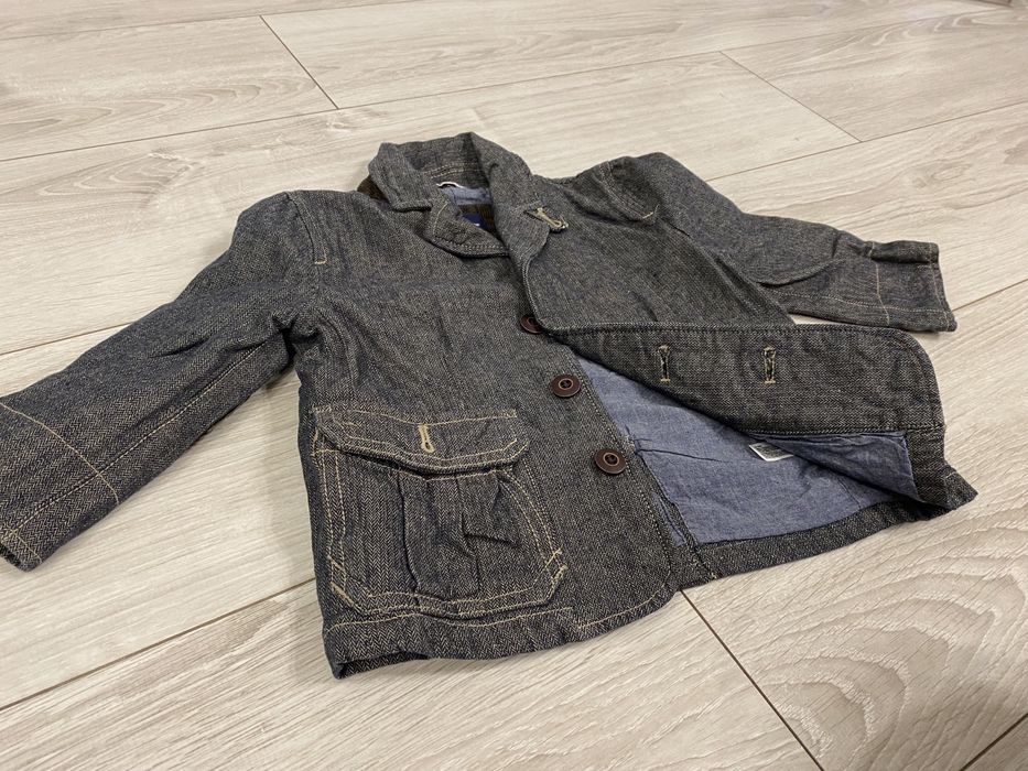 Marynarka dla chlopca BABY GAP 18-24 miesiace dzinsowa z latami