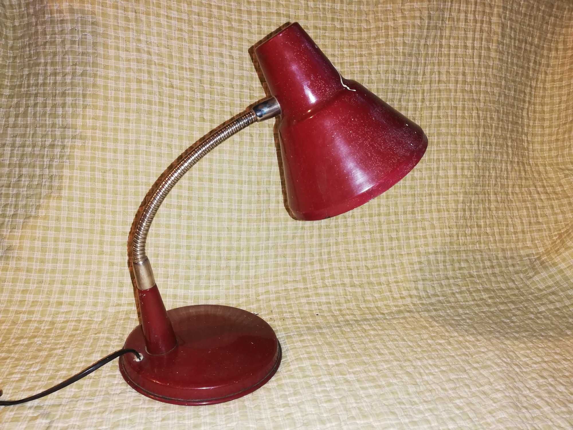 Lampa lampka na biurko z epoki PRL - sprawna