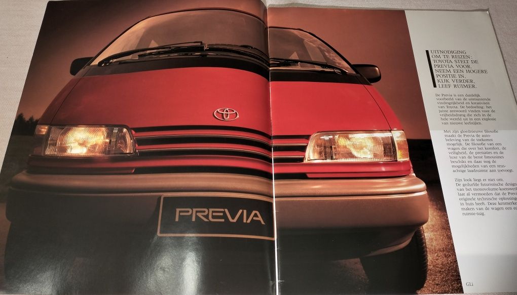 Revista Promocional Toyota Previa XR10