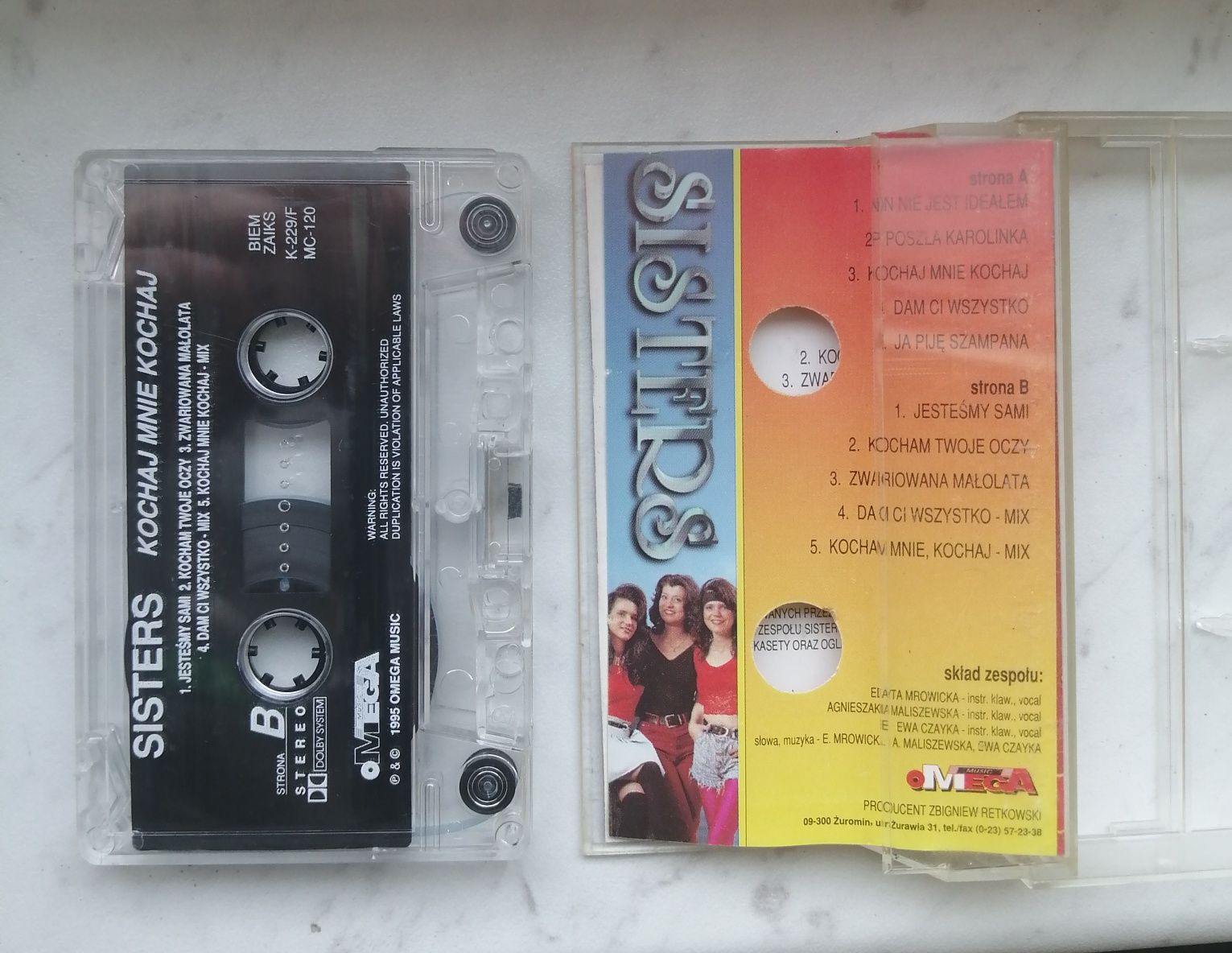 SISTERS - Kochaj mnie kochaj - Kaset Disco Polo