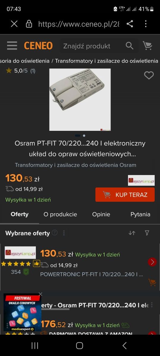 Statecznik tranzystor oświetlenie transformator oświetlenie stan  idea