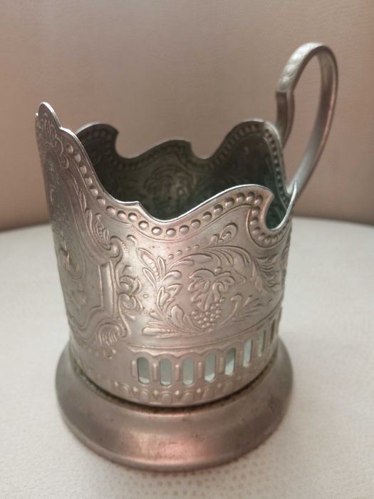 подстаканник мельхиор  Миру - Мир  СССР