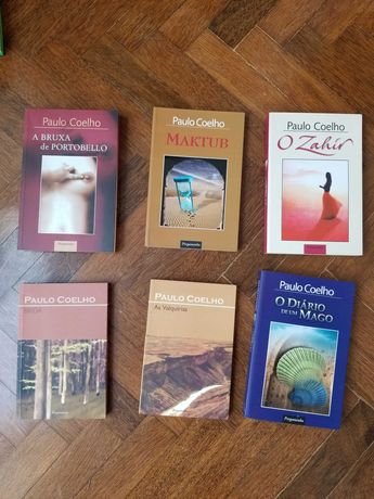 Conjunto de seis livros do Paulo Coelho