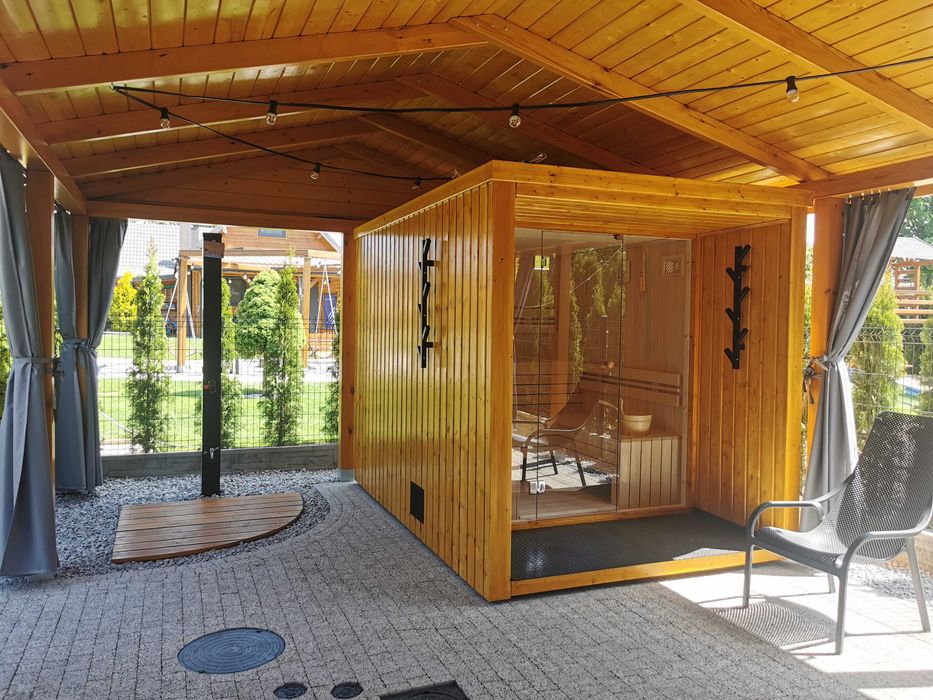 Domki nad jeziorem Goszcza w Lubrzy z jacuzzi i sauną