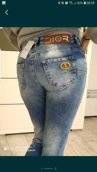 Spodnie rurki M jakość Dioor