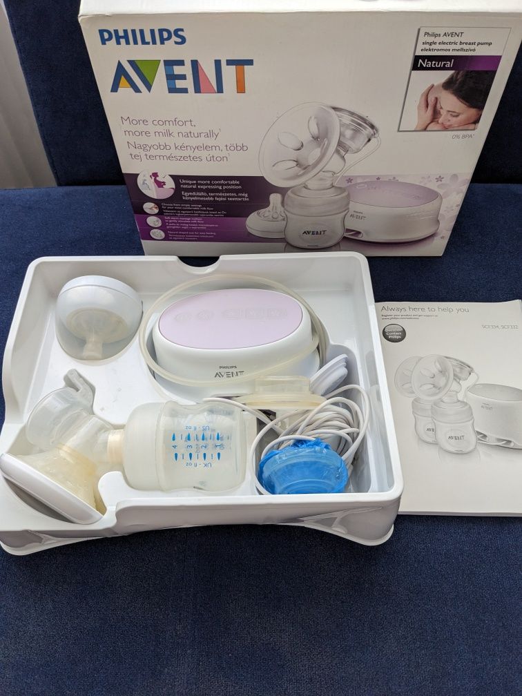 Молоковідсмоктувач електронний Philips Avent + пакети для молока