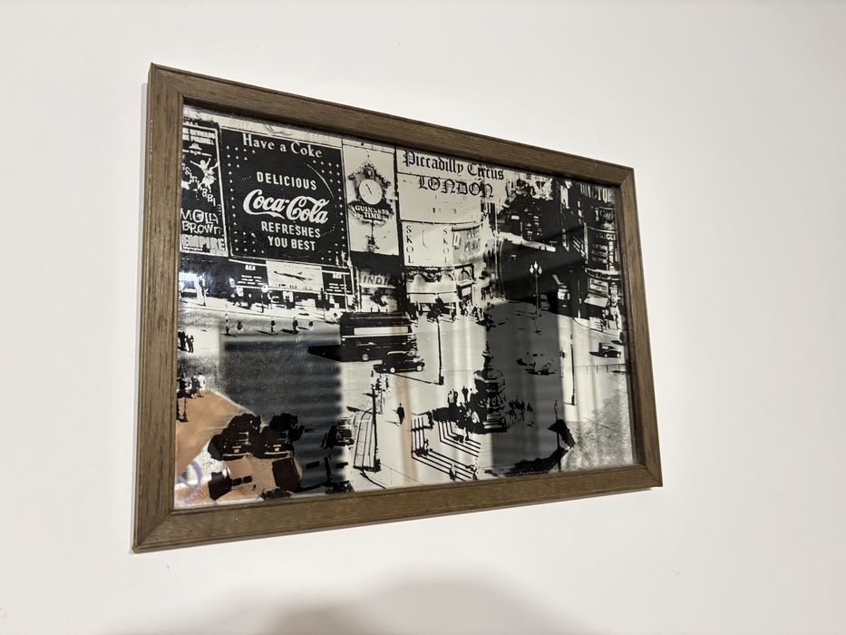 Lustro Piccadilly Circus 32x22 cm. Londyn Vintage