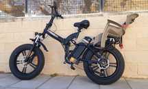Bicicleta eletrica fat tyre suspenção total