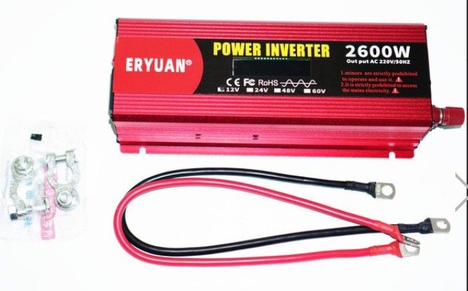 ПРЕОБРАЗОВАТЕЛЬ напряжения инвертор 2600W Eryuan чист синусойда