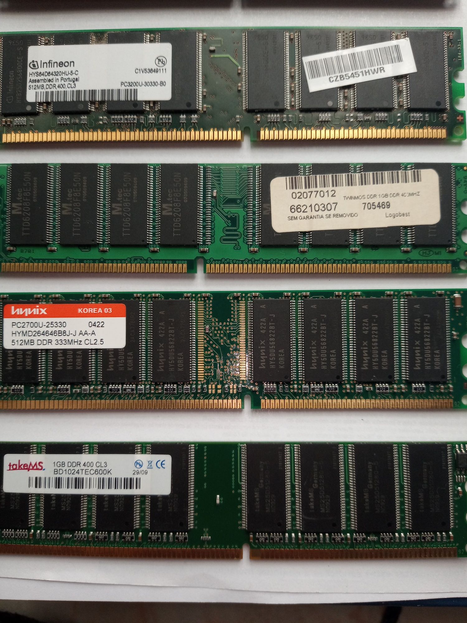 Memória para computador desktop